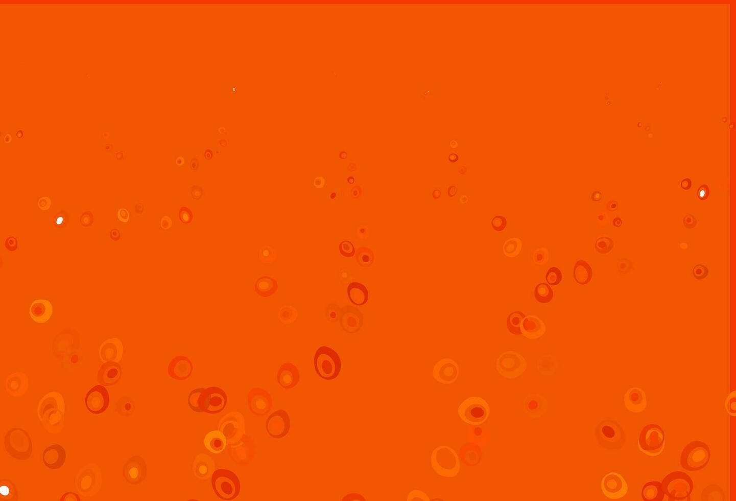 Light Orange vector background with bubbles.