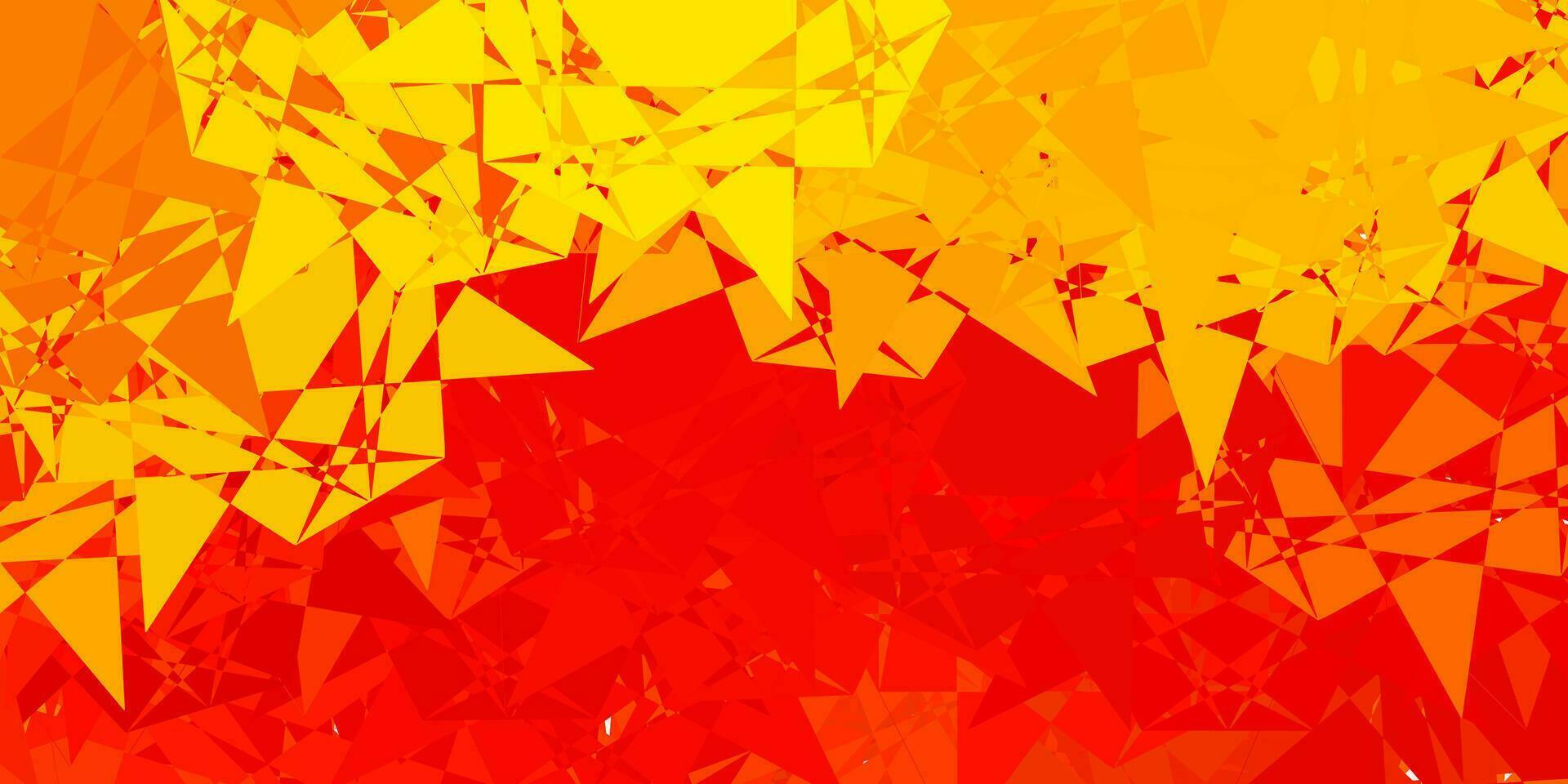 Light Orange vector texture with random triangles.