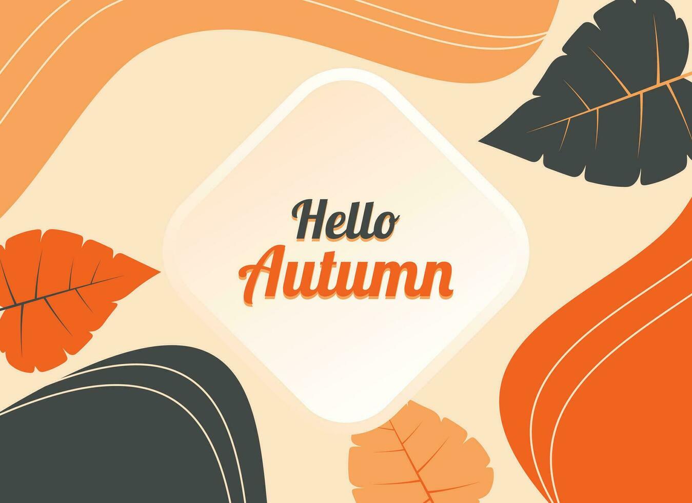 autumn background with amazing pattern and colors, vector design for greeting card template, flyer, banner, social media.