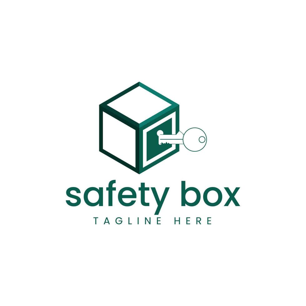 Lock Box Logo. Simple and modern. Suitable for delivery, logistics and transportation services. vector