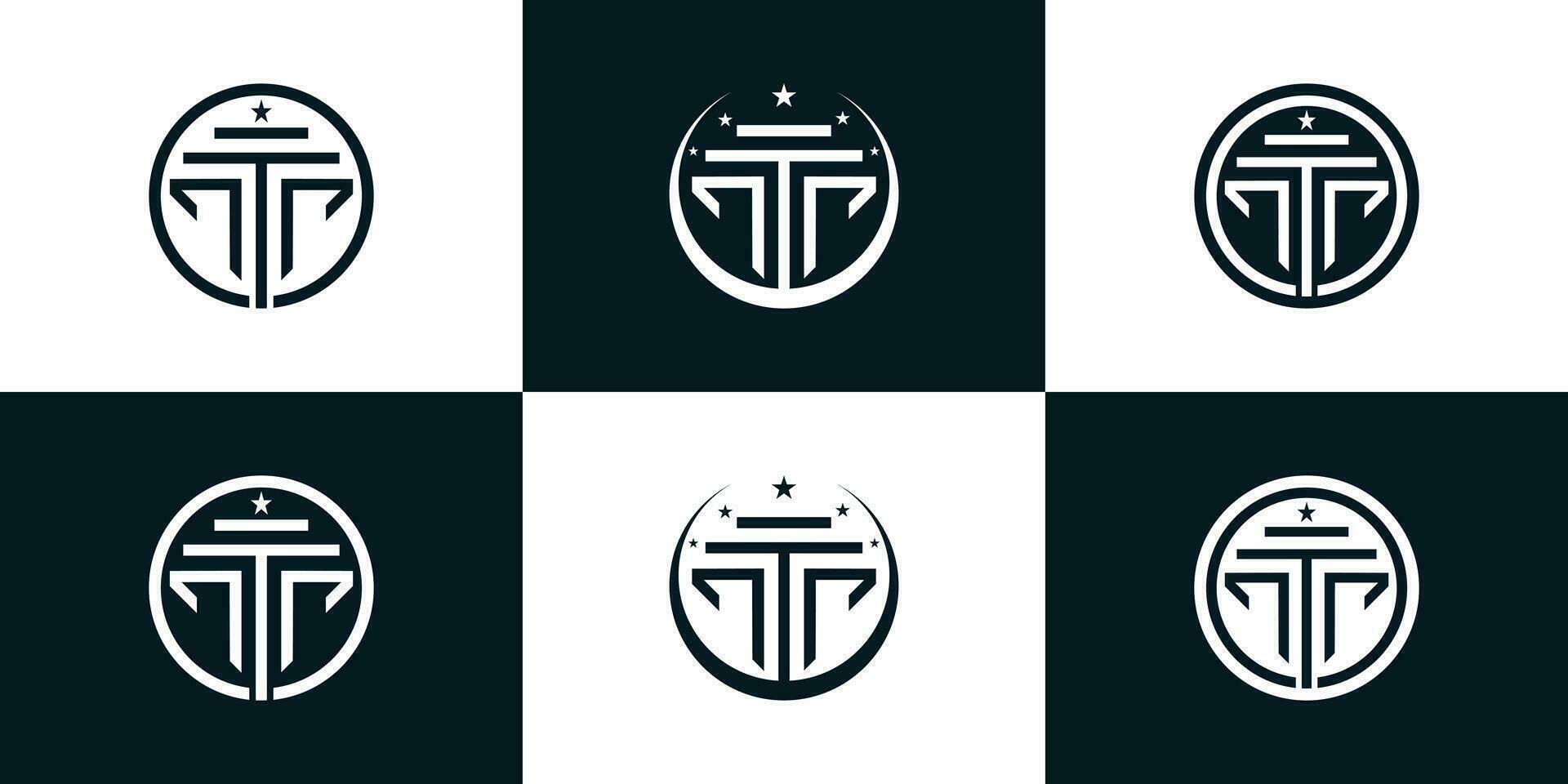 Law logo design collection for business with unique concept Premium Vector