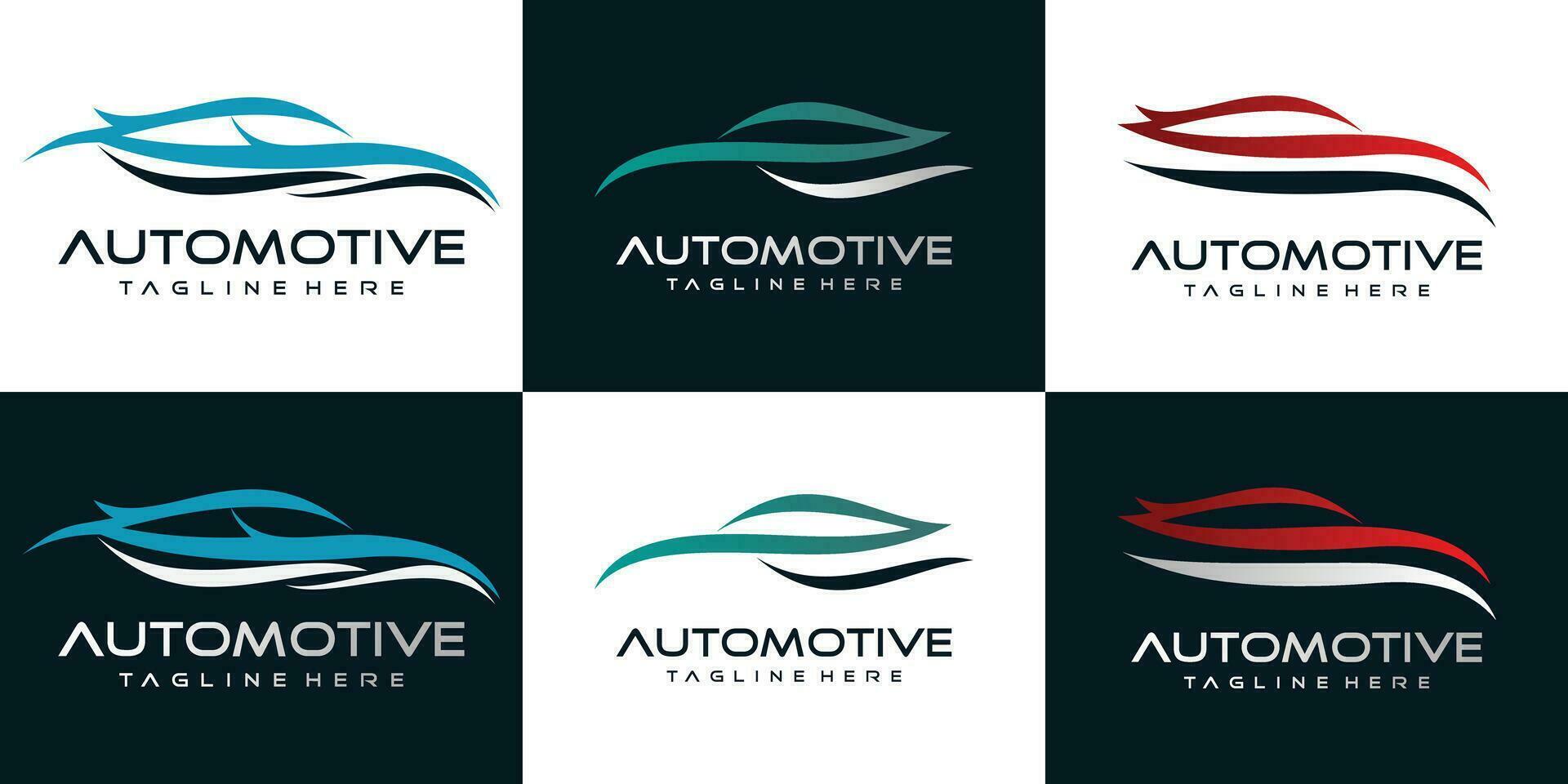 automotor logo diseño colección con creativo concepto prima vector