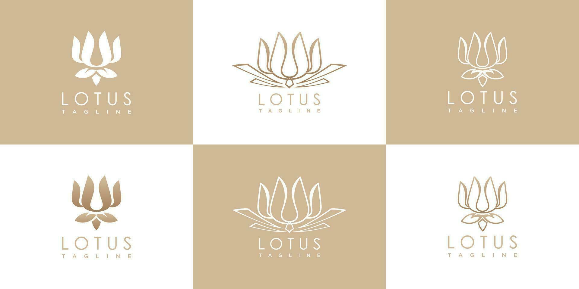 flower logo design collection with creative and modern concept premium vector