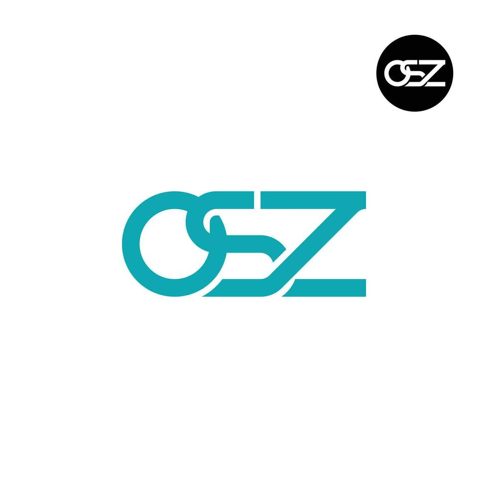 Letter OSZ Monogram Logo Design vector