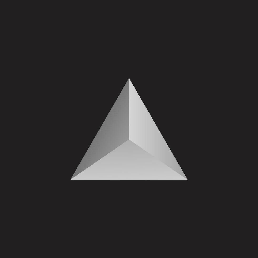 Triangle logo vector pyramid shape