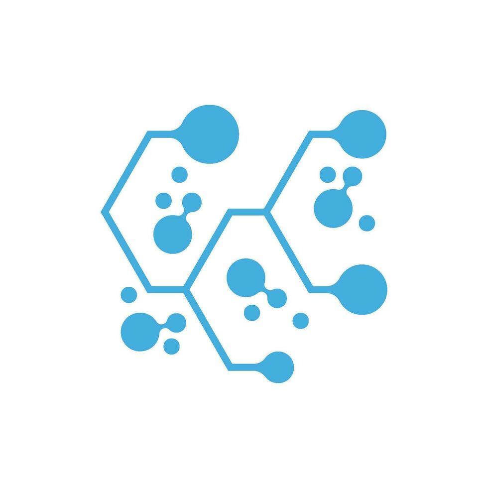 Molecule symbol logo template vector