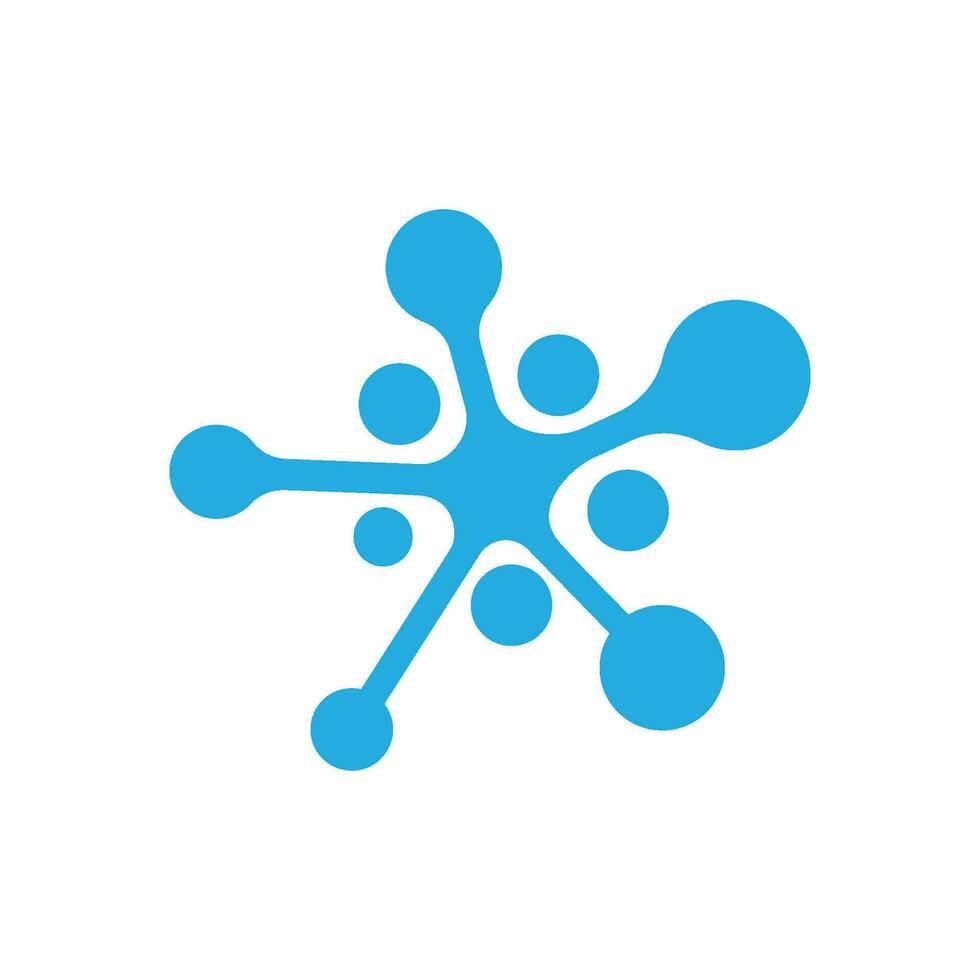 Molecule symbol logo template vector