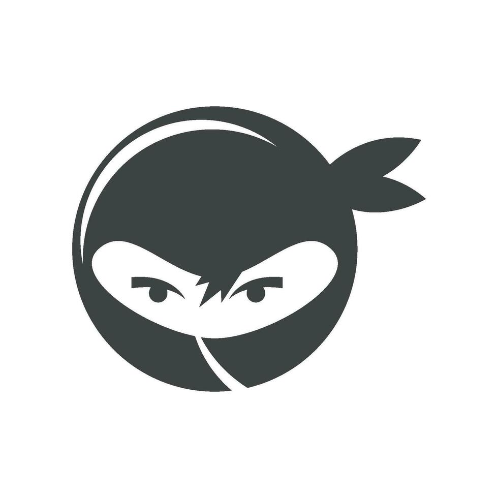 Ilustración de vector de icono ninja