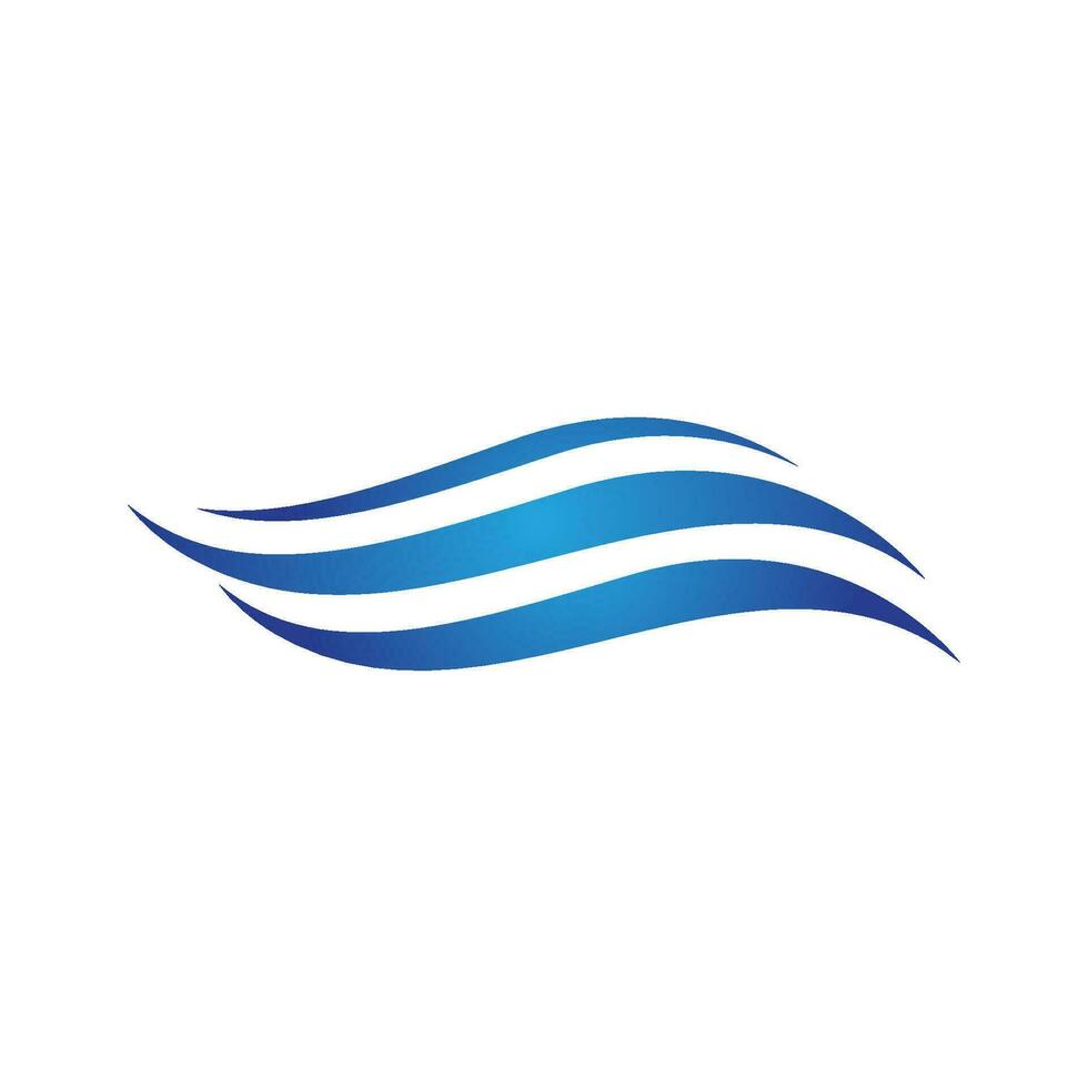 Water wave icon vector