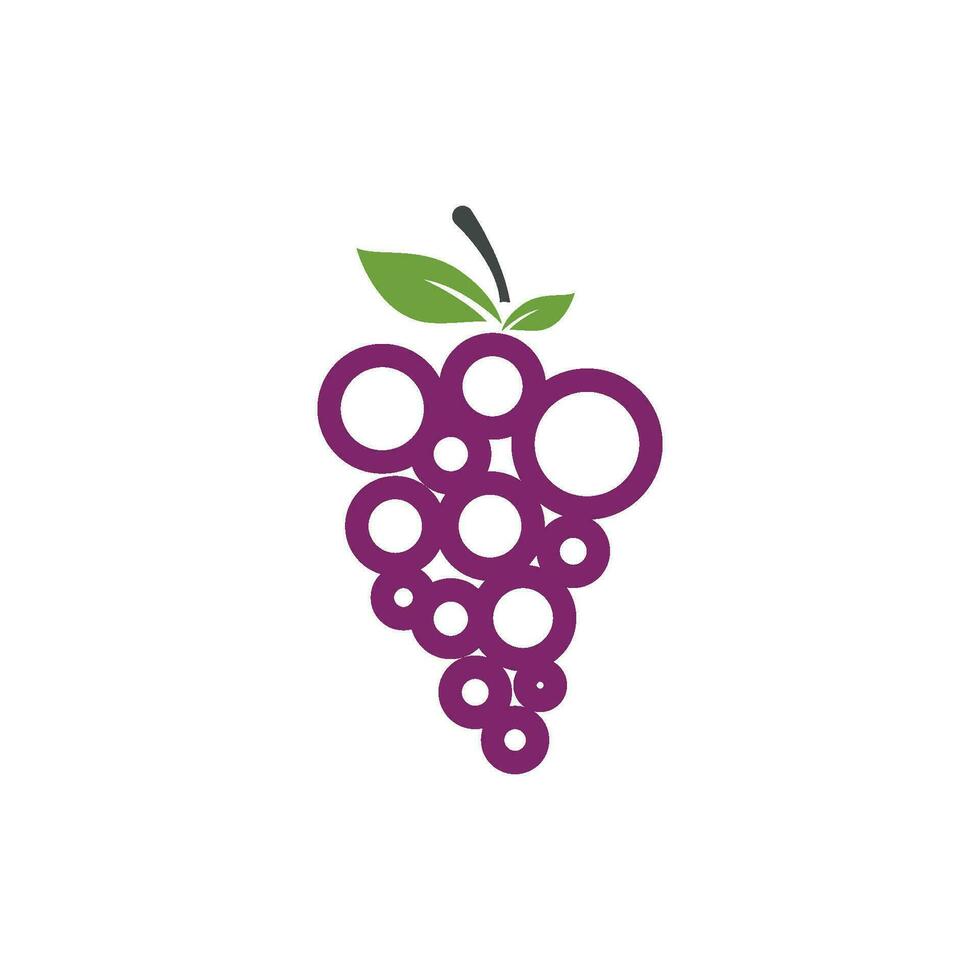 Grapes vector icon illustration design