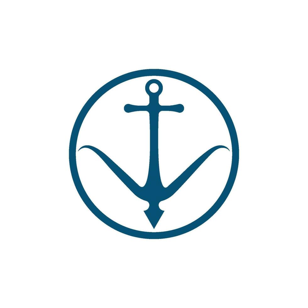 Anchor icon Logo Template vector