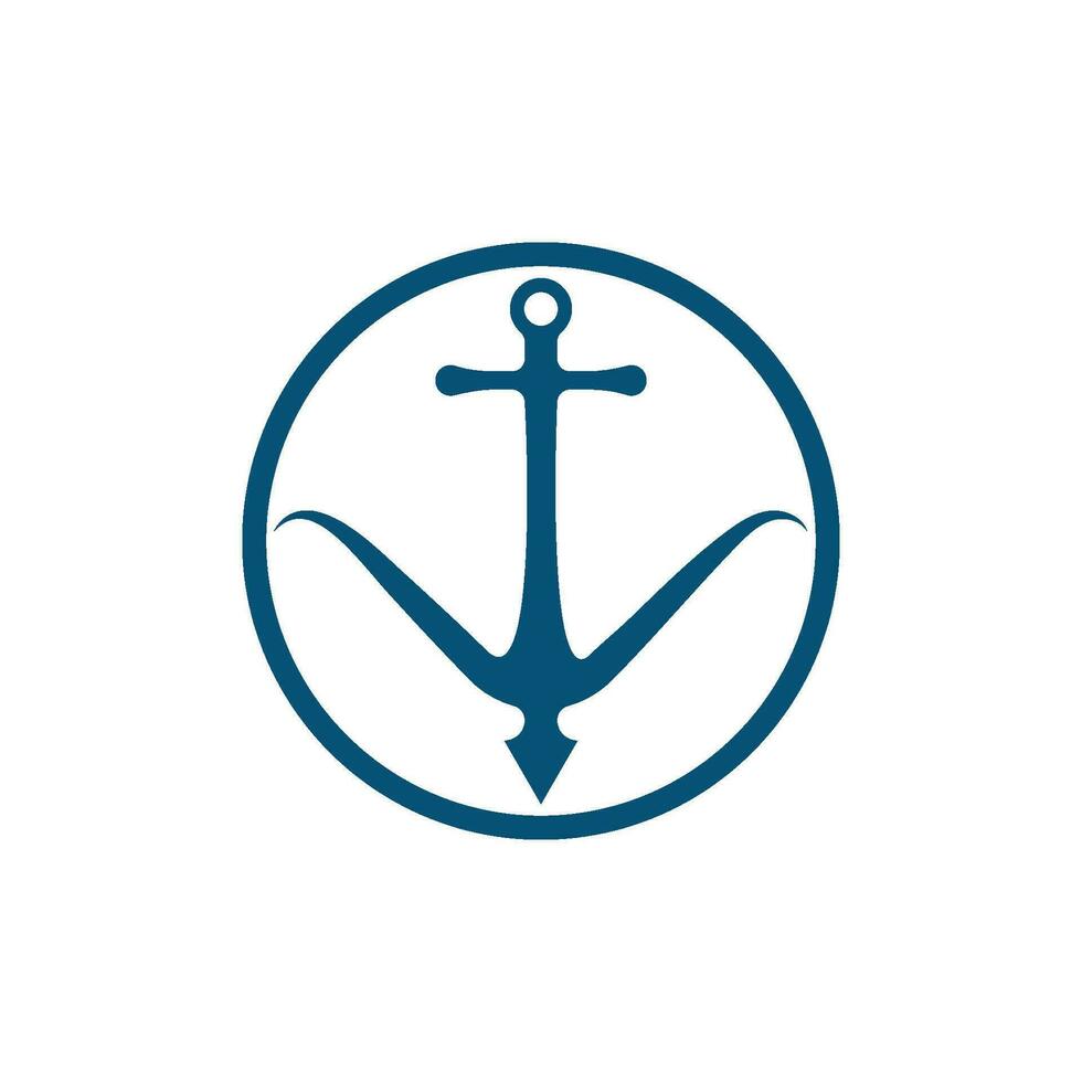 Anchor icon Logo Template vector