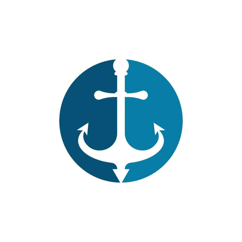 Anchor icon Logo Template vector