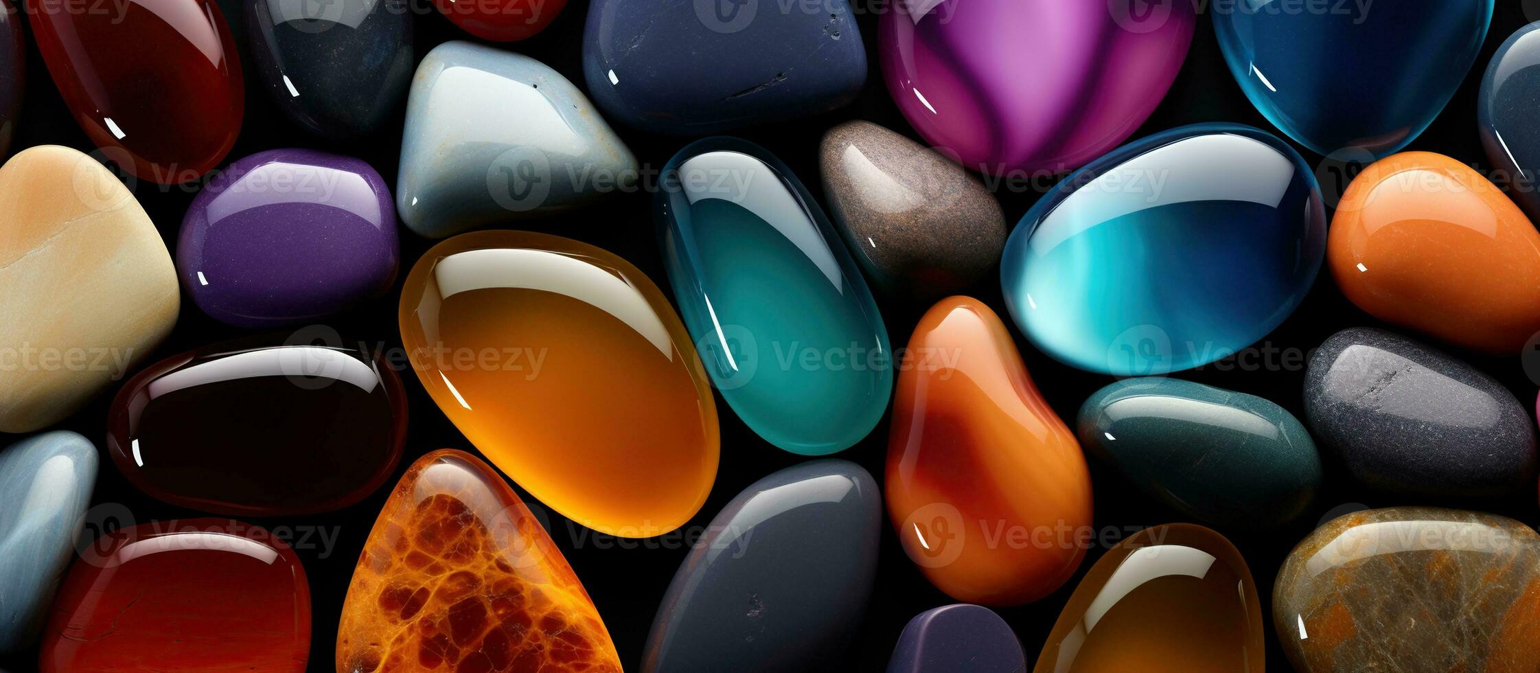 Illustration of  stone pebble background, AI Generated photo