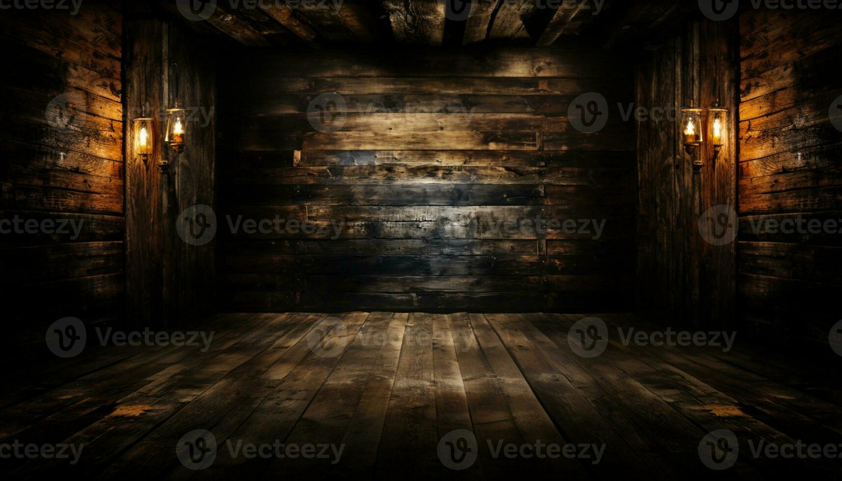 Rustic Elegance - Old Wood Texture Details with Burnt Touches on a Black Textured Background. generative AI, photo