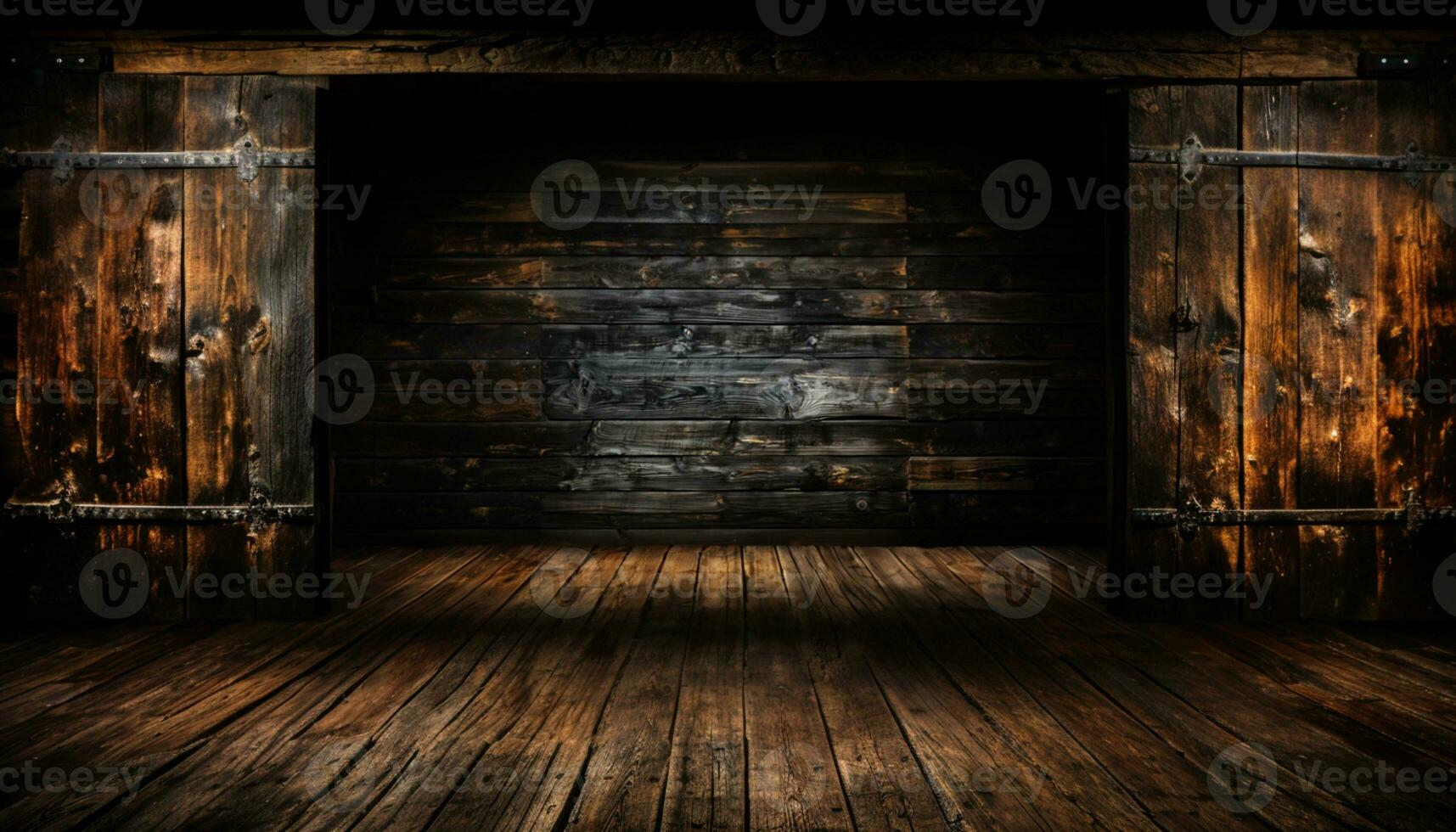 Rustic Elegance - Old Wood Texture Details with Burnt Touches on a Black Textured Background. generative AI, photo