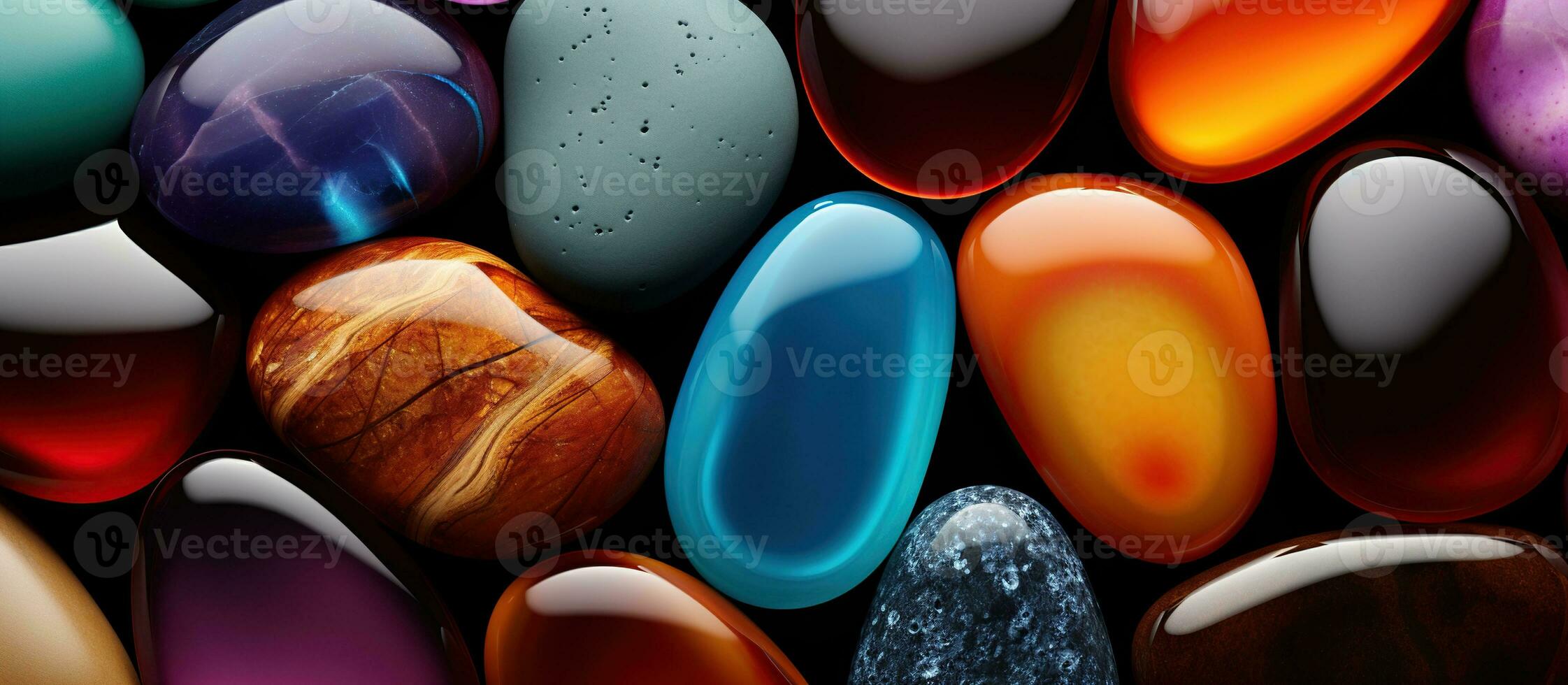 Illustration of  stone pebble background, AI Generated photo