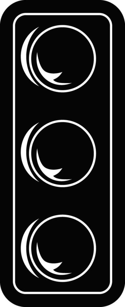 Set of traffic light vector illustrations