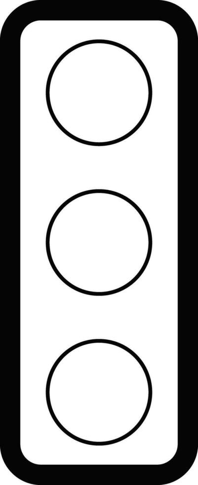 Set of traffic light vector illustrations