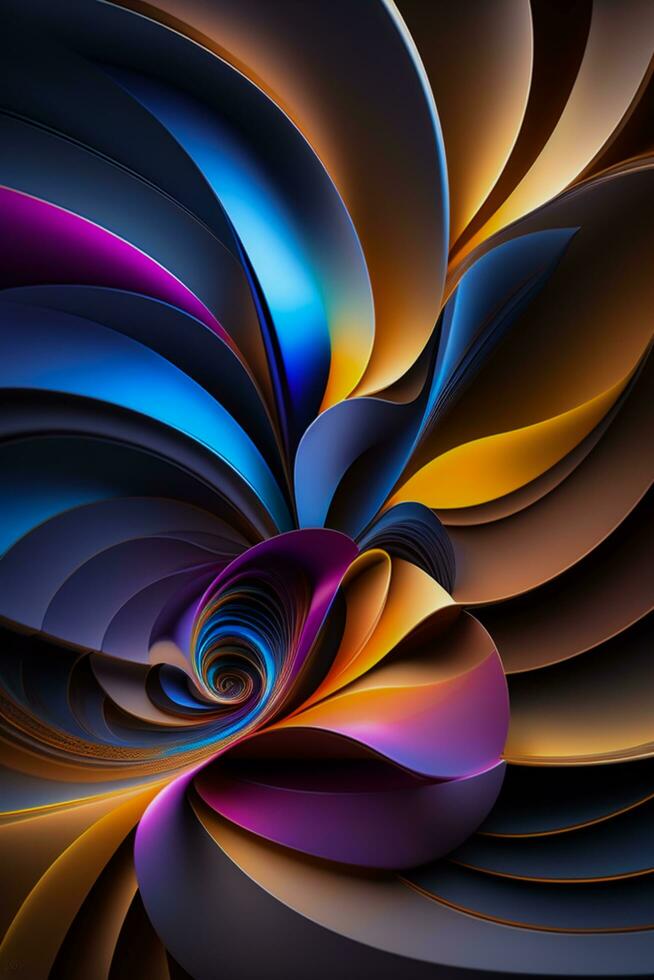 elegant realistic abstract wallpaper multicolored geometric shape photo