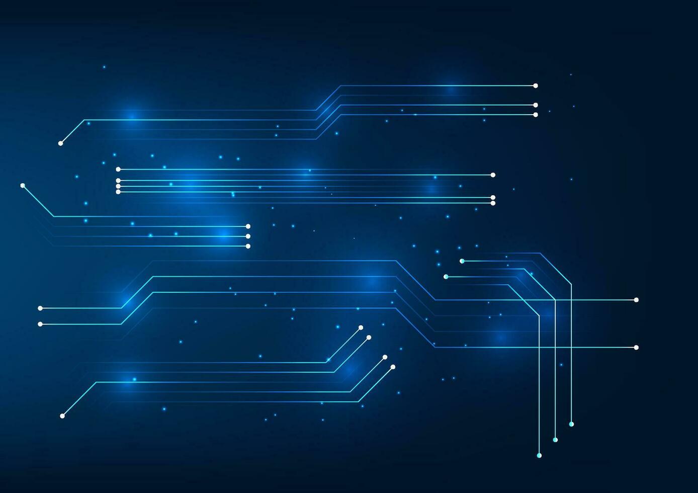Circuit board technology background, The circuit board sends signals to the operation of electronic devices. Is a sector image used as a wallpaper image for illustrations related to technology vector