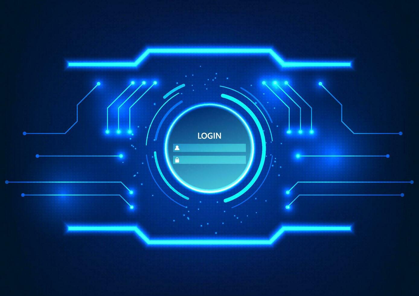 Screen technology background Use the login to access the system. It is a vector illustration designed to look modern and hi-tech. suitable for work related to technology