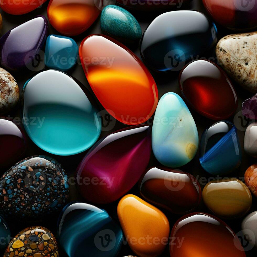 Illustration of  stone pebble background, AI Generated photo