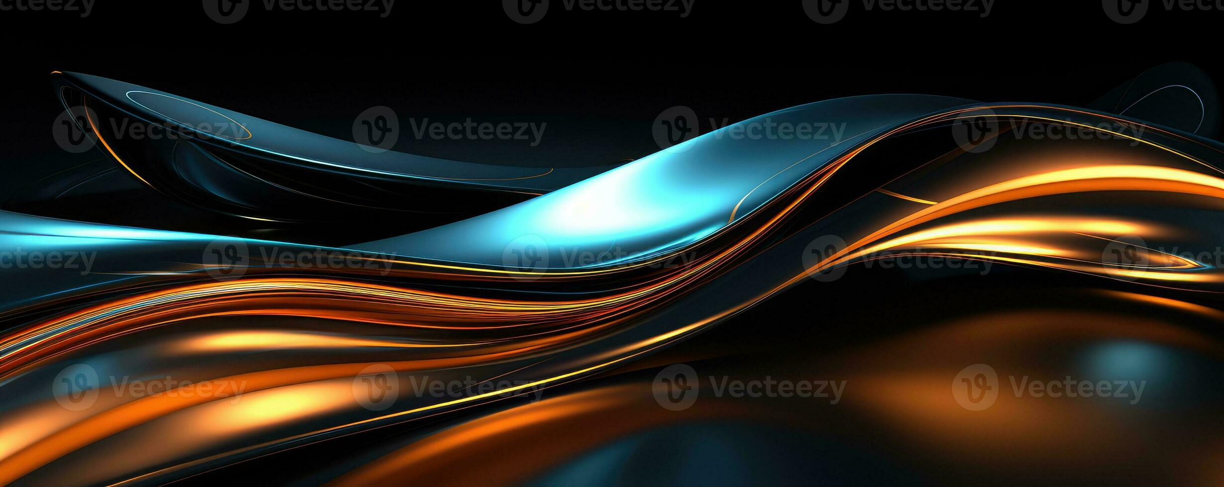 metallic liquid background texture, futuristic waves . AI Generated photo