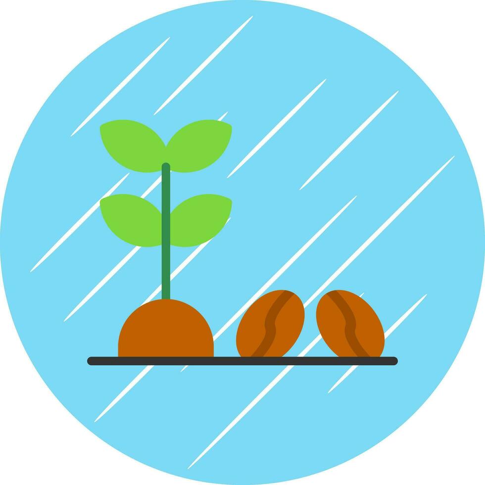 Coffee Plant Vector Icon Design