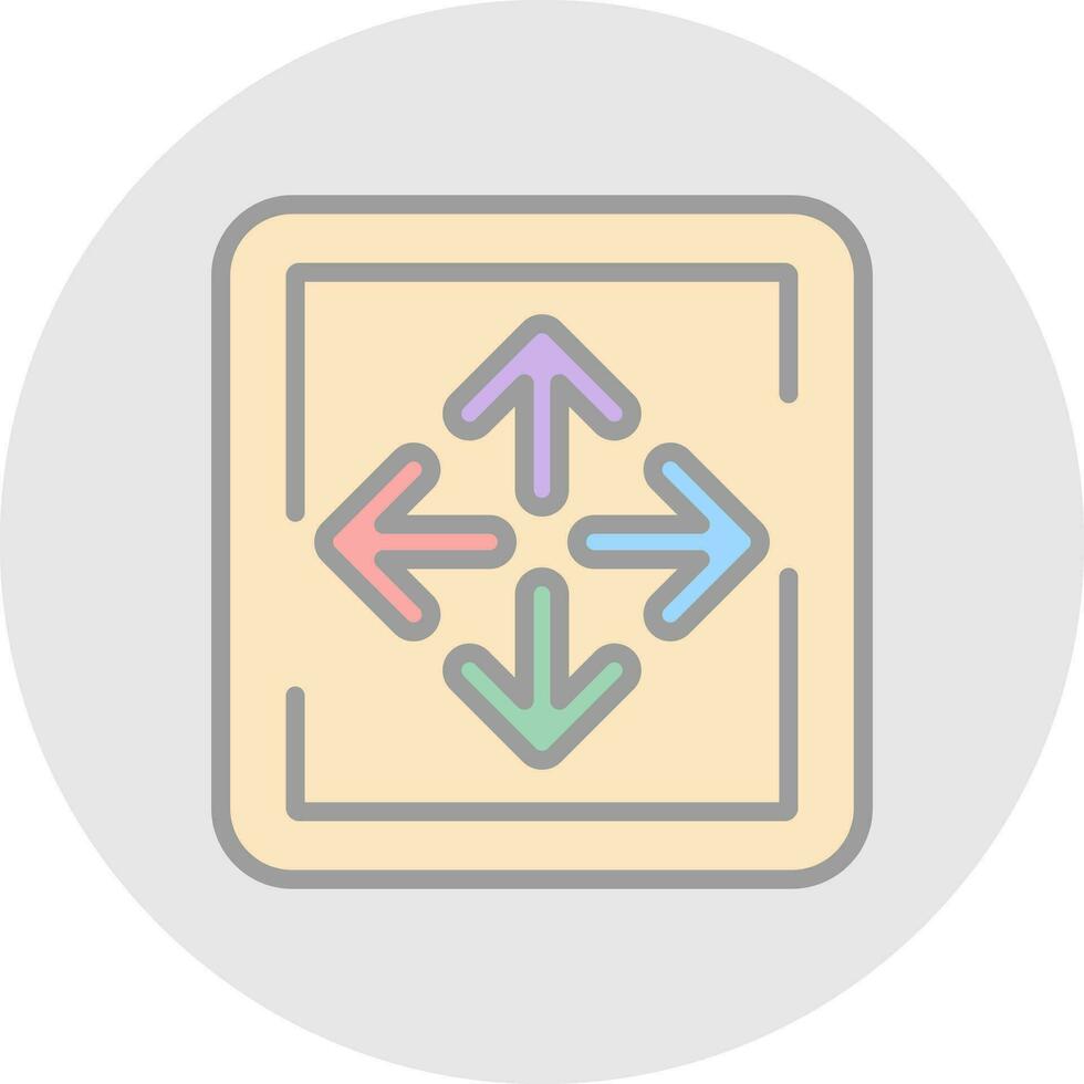 Expand Arrows Vector Icon Design