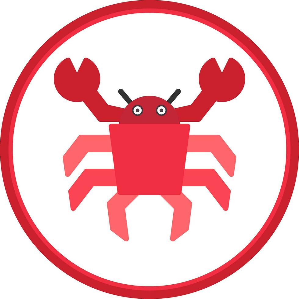 Crab Vector Icon Design