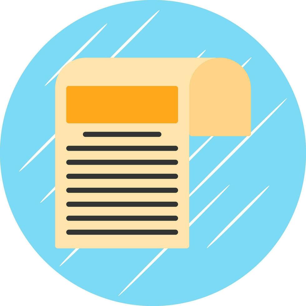 Newspaper Vector Icon Design