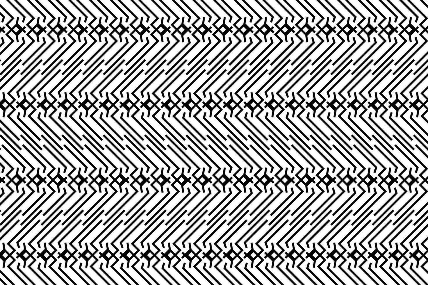 Black and white abstract patterned background. Linear striped stylized pattern, abstract ornate graphic element, for cover, cards, backgrounds, effects and other design projects. vector