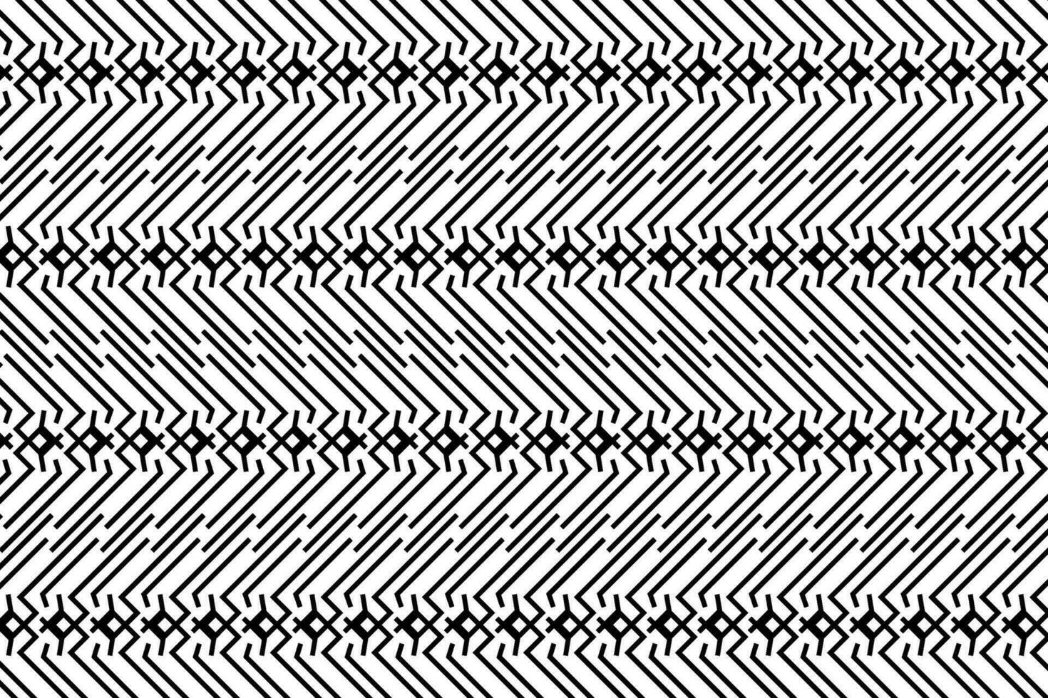 Black and white abstract patterned background. Linear striped stylized pattern, abstract ornate graphic element, for cover, cards, backgrounds, effects and other design projects. vector