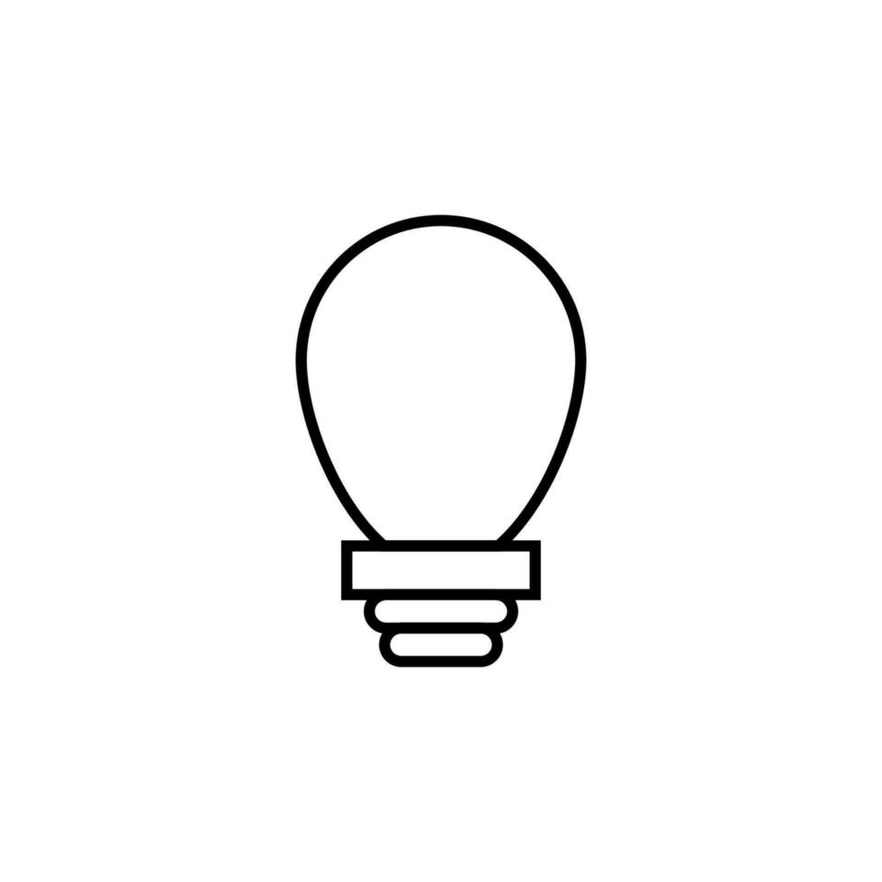 Lamp Vector Linear Icon. Perfect for design, infographics, web sites, apps.
