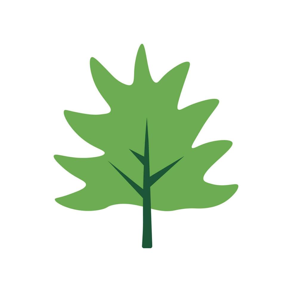 verde árbol plano icono para aplicaciones, sitios, pancartas vector