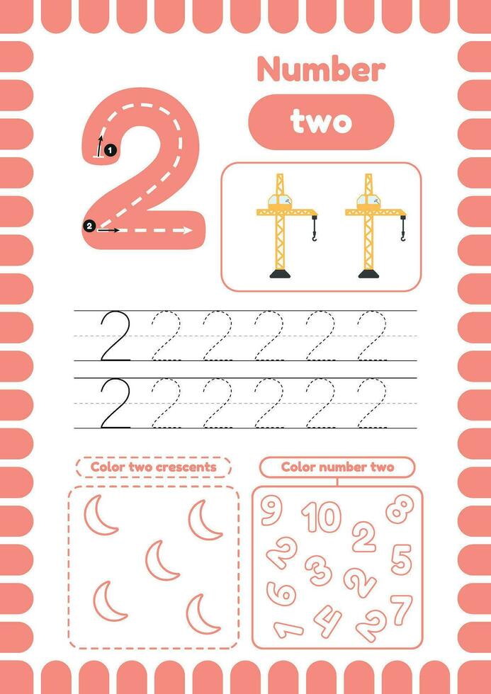 Number two page games vector