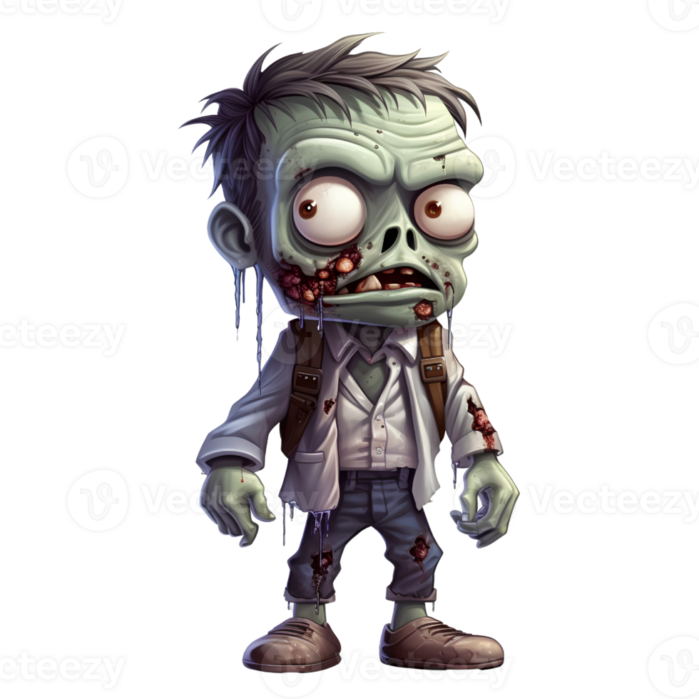 zombie vampire mummy cartoon ai generative png