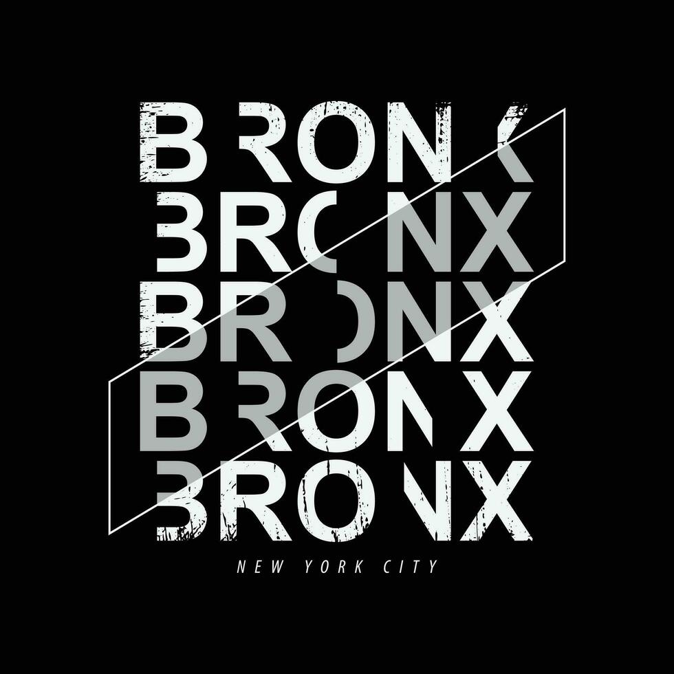 bronx nuevo York ilustración tipografía. Perfecto para t camisa diseño vector