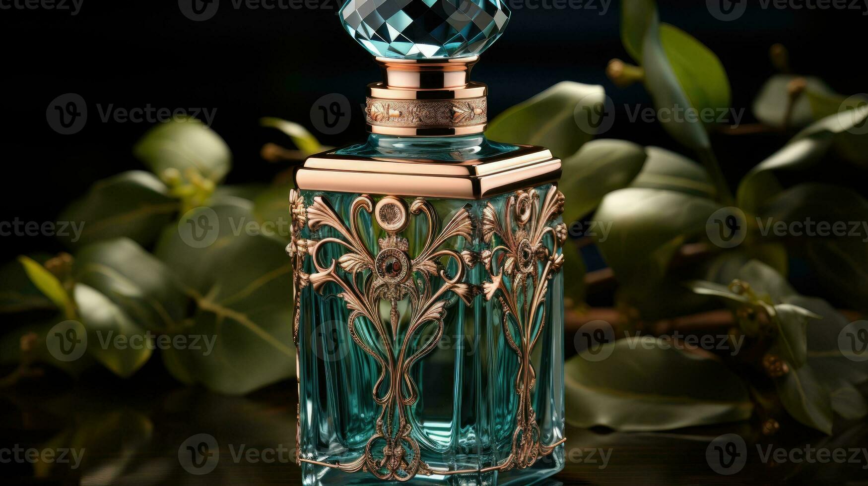 Perfume luxury bottle. Product design perfumery. photo