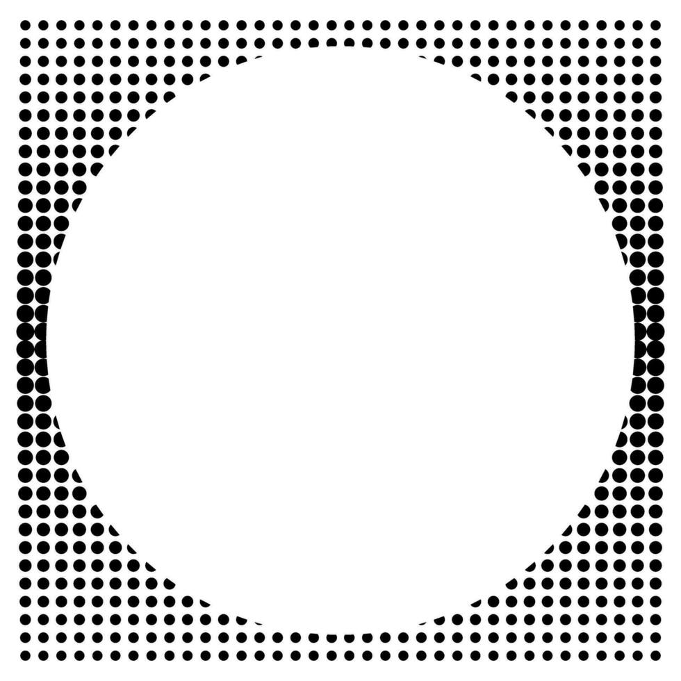 Circle texture halftone vector pattern