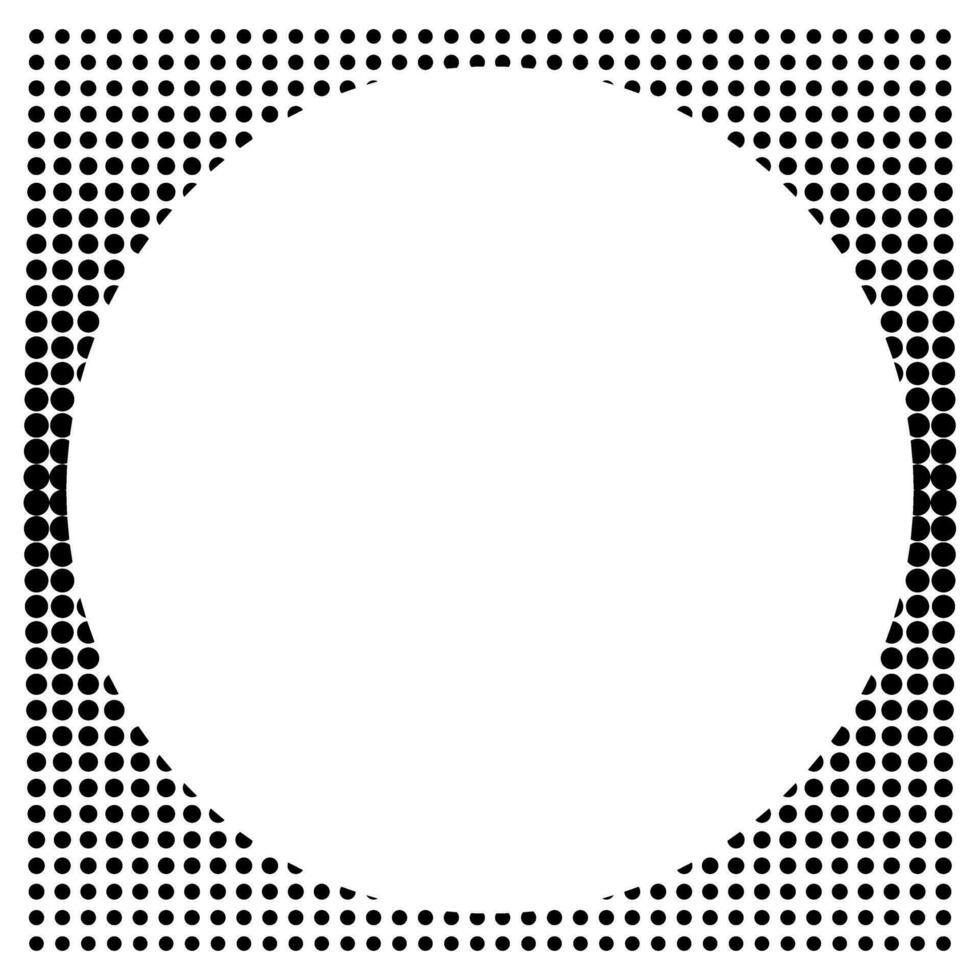 Circle texture halftone vector pattern