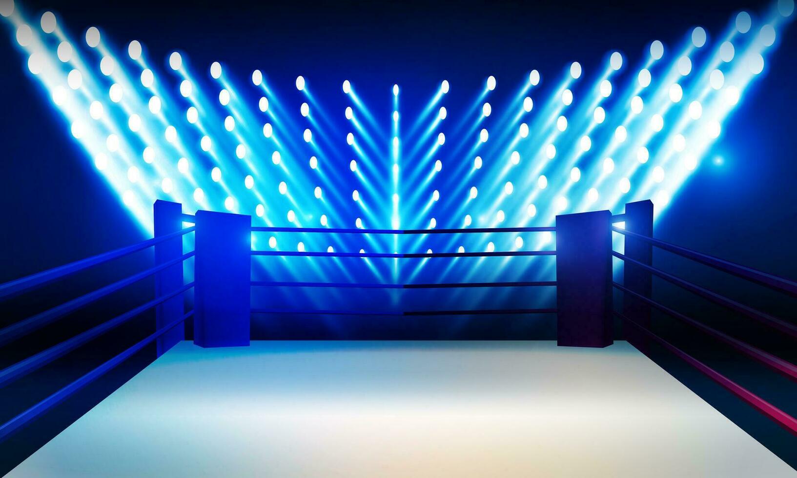 Boxing ring arena stadium vector design.