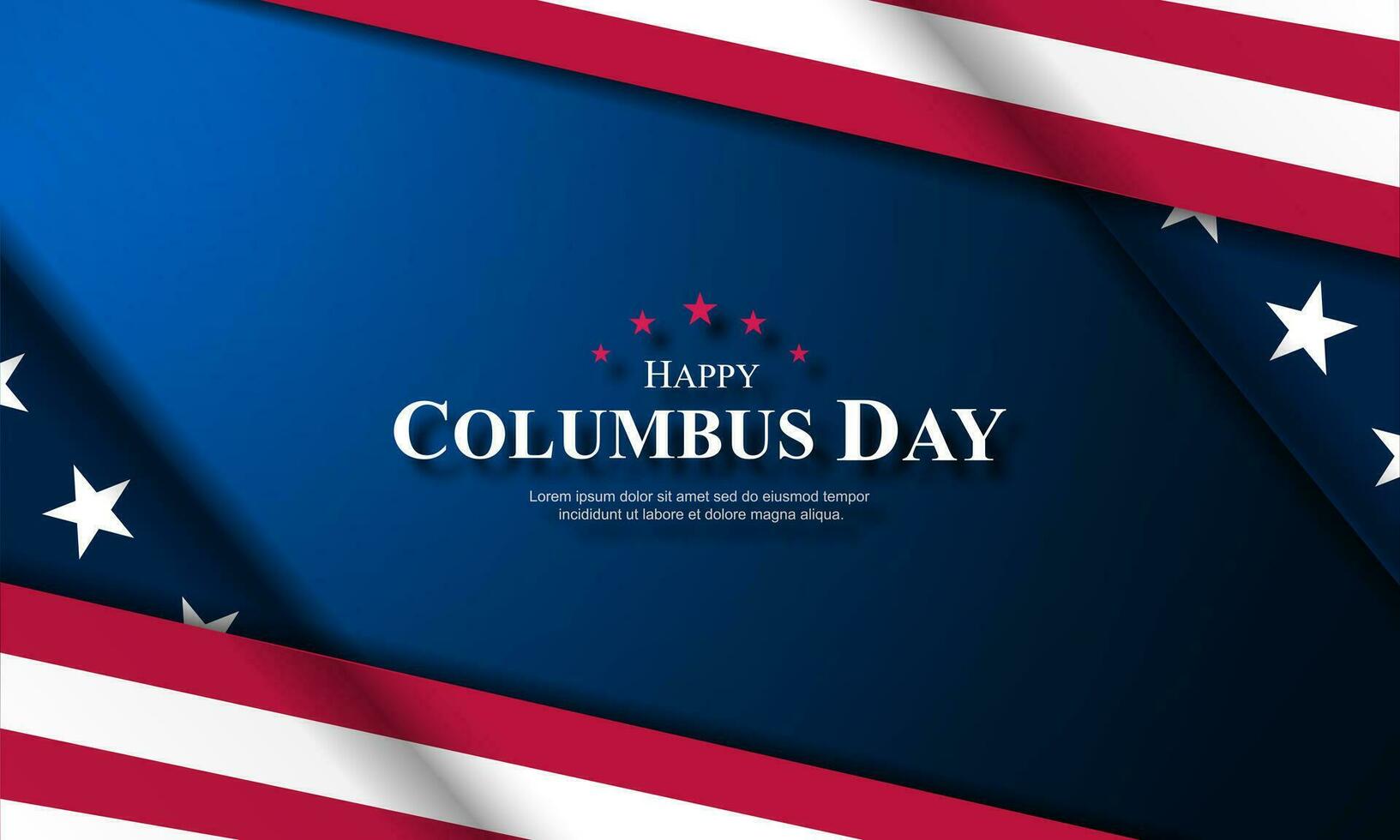 Happy Columbus Day background vector illustration