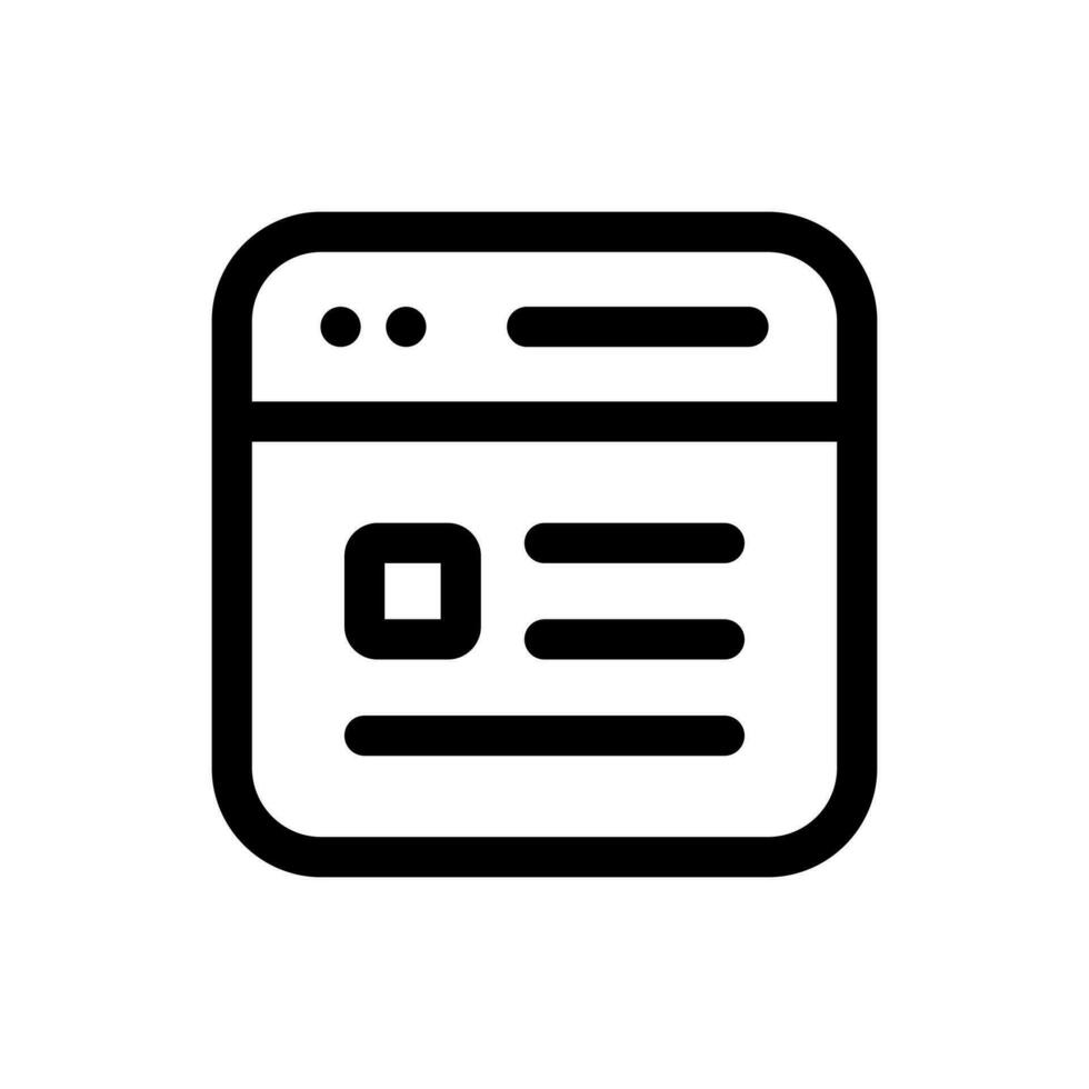 sitio web icono en de moda plano estilo aislado en blanco antecedentes. sitio web silueta símbolo para tu sitio web diseño, logo, aplicación, ui vector ilustración, eps10.