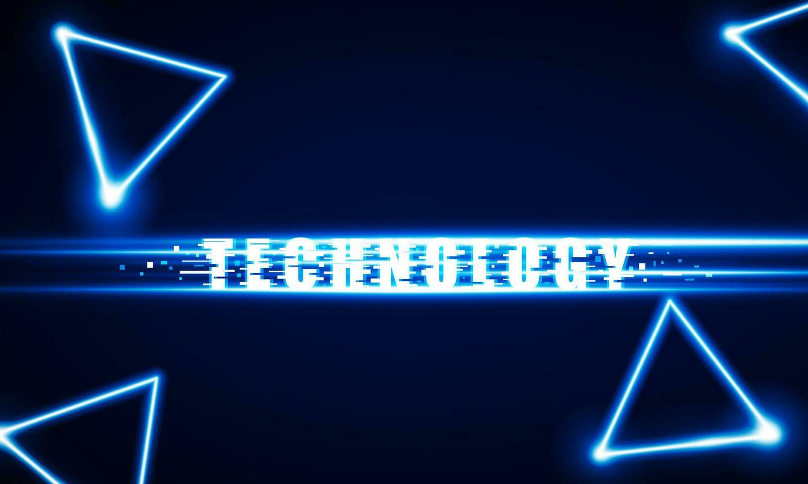 Abstract Key Door open Light out technology and with neon triangles. Hitech communication concept innovation background,  vector design