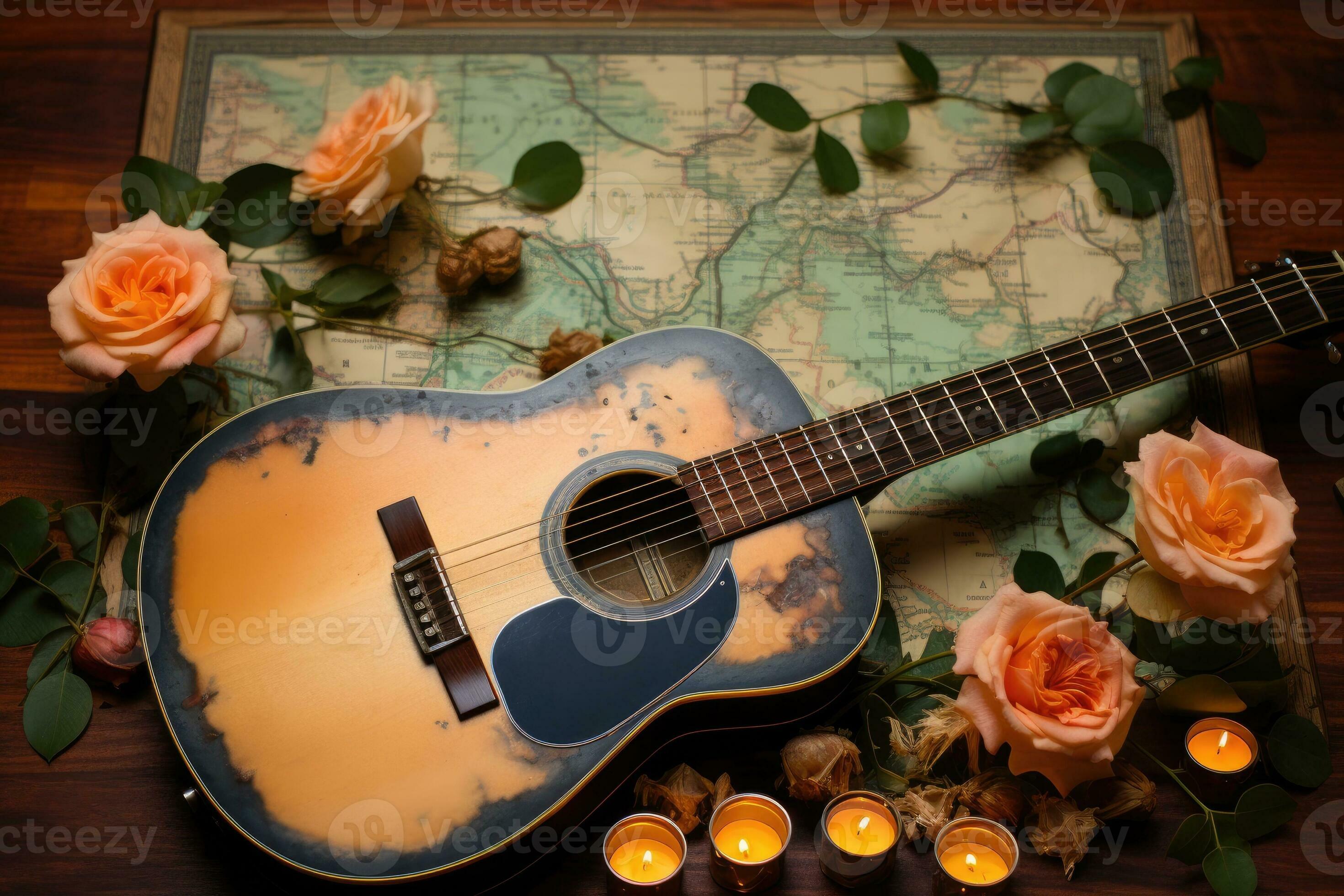 Classical guitar rose : 1 402 images, photos de stock, objets 3D et images  vectorielles