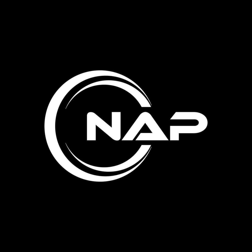 NAP Logo Design, Inspiration for a Unique Identity. Modern Elegance and Creative Design. Watermark Your Success with the Striking this Logo. vector