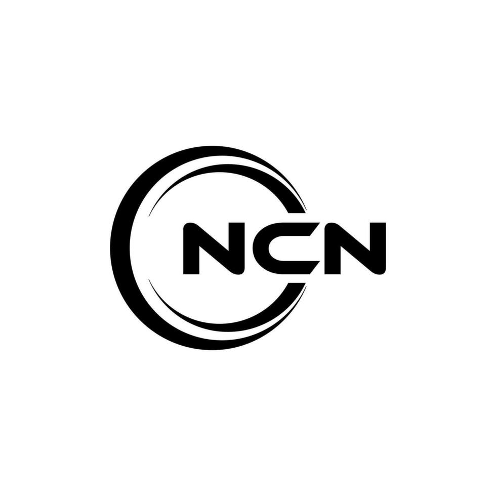 ncn logo diseño, inspiración para un único identidad. moderno elegancia y creativo diseño. filigrana tu éxito con el sorprendentes esta logo. vector