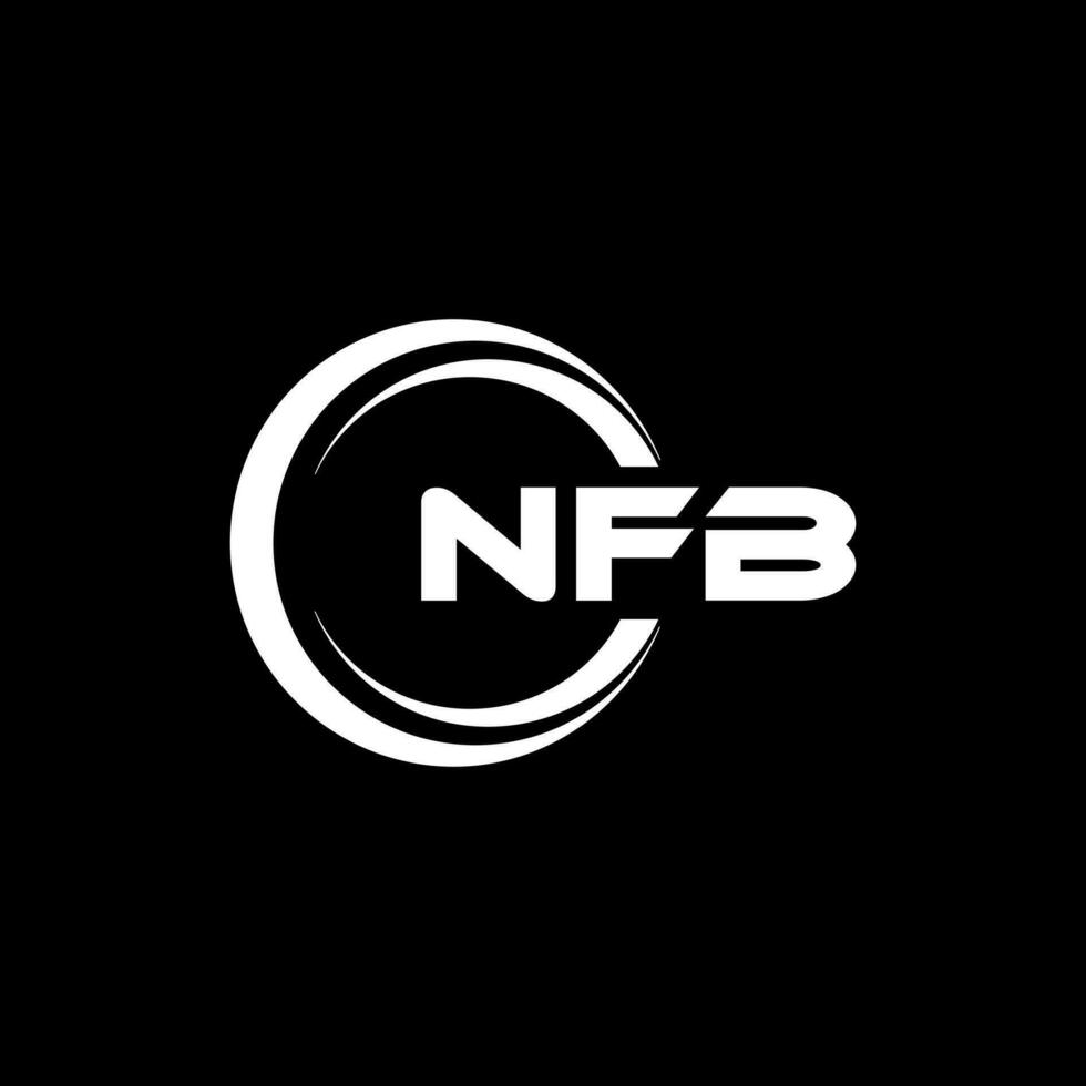 nfb logo diseño, inspiración para un único identidad. moderno elegancia y creativo diseño. filigrana tu éxito con el sorprendentes esta logo. vector